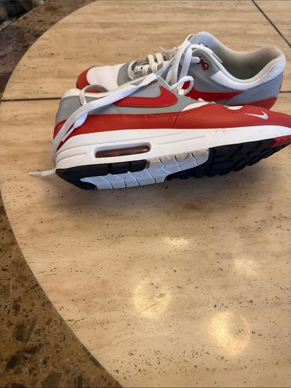 Nike Air Max Men's Athletic martian sunrise,White, Gray, Red